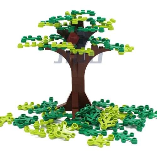 Tree Green Bush DIY Building Blocks Flower Grass Plants Garden Compatible City View MOC DIY Building Blocks Accessories Parts