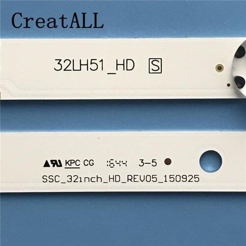 LED Backlight strip 5 lamp for LG 32"TV Innotek direct 15.5Y 32Inch 32LF510B 32LH590U SVL320AL5 DH_LF51 32LH51_HD SSC_32inch_HD