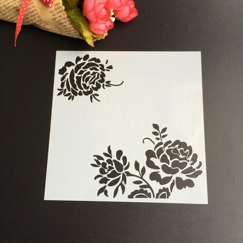 1Pcs 13*13cm Scapbook Stencil Cake Decorating Tool scrapbooking DIY Decorating Stencil Fondant Pattern Printing Spray Template