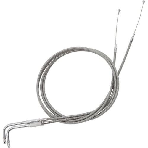Motorcycle 160cm 63'' Throttle Cable For Harley Road King Dyna Softail FLH FLT FXST FLST
