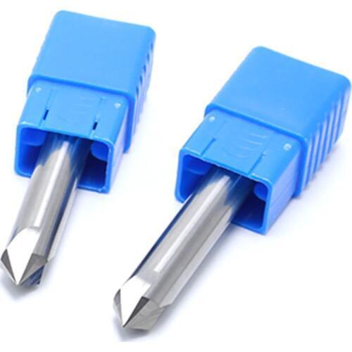 6mm X 90 degree HRC50 4 flutes Solid carbide chamfering milling cutter Chamfer route bits for Aluminum