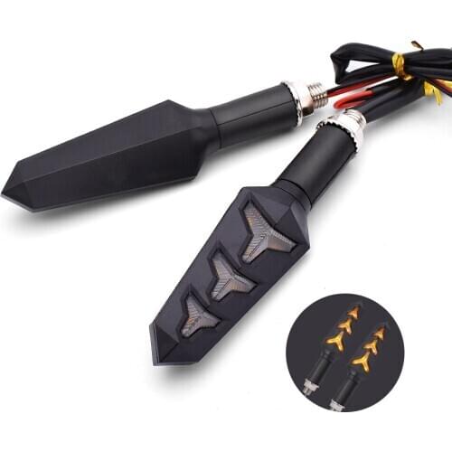 Universal Motorcycle LED Turn Signal Flowing Water Lamp Flashing Indicator For BMW C600 C650 Sport C650GT C400GT F650GS F700GS