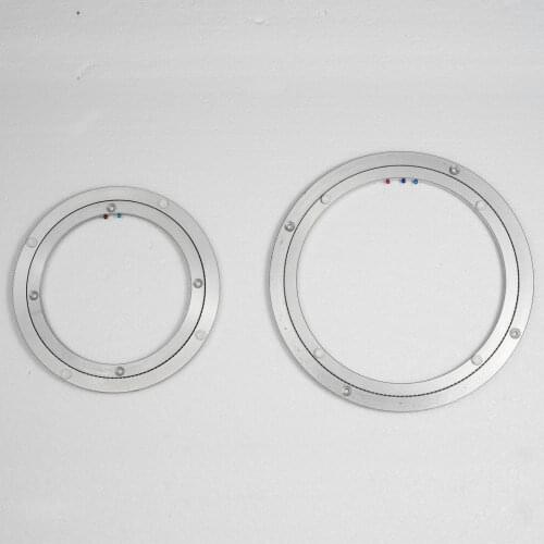 Round Table Swivel Plate Rotating Turntable Bearing Hardware Aluminium Lazy Susan Turntable for Wooden/Glass/Marble Dining-Table