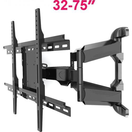 MA70A Super Quality Retractable Universal 32"-75" TV Wall Mount Heavy Duty Rotation Tilt LCD LED Monitor Bracket Arm
