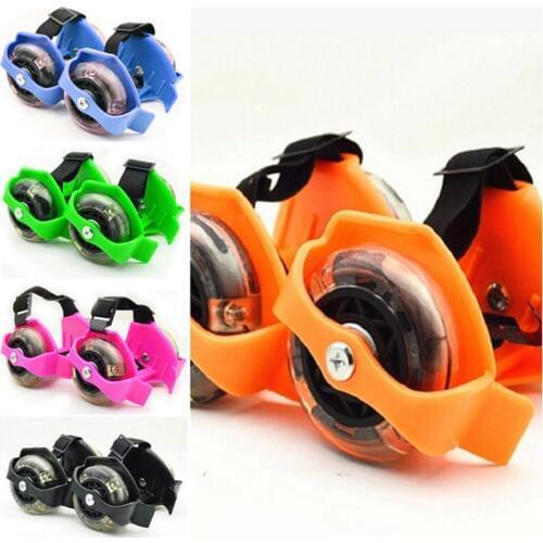 Colorful Flashing Roller Whirlwind Pulley Flash Wheels Heel Roller Adjustable Simply Skating Shoes toys For Kid