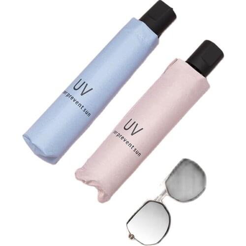 Umbrella Vinyl Rain And Rain Dual-purpose Folding Umbrella Sunscreen Anti-ultraviolet Sun Umbrella Advertising Umbrella Gift