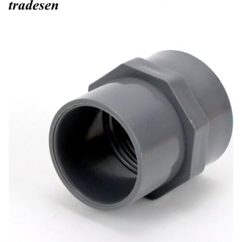 75mm-110mm to 2-1/2"~4" Female Thread Hi-Quality UPVC Direct Connector Garden Water Pipe Connectors Irrigation PVC Joints 1pcs