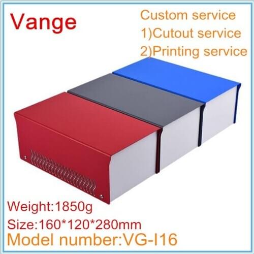 1pcs/lot metal powder instrument housing 160*120*280mm Iron material enclosure junction box for signal launcher equipment