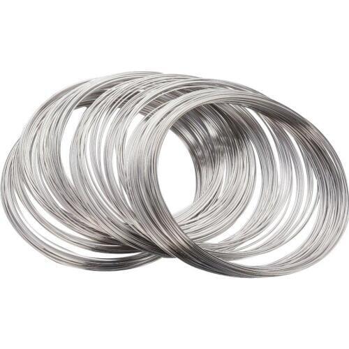 1000g Steel Memory Wire0.6 mm for Necklaces Bracelet Making, Nickel Free, Nickel, 11.5CM, About 500 circles/1000g F75