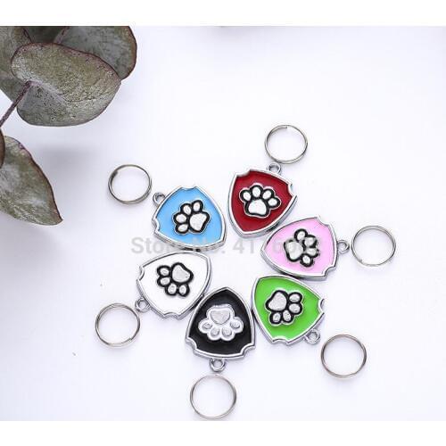 1000pcs Engraved Pet Dog Tags Custom Cat ID Name Tags for Pets Personalized Shield Shape Pet Supplies