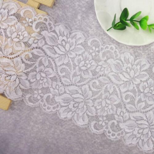 #114 Lace 13CM Wide 2 yards/lot Stretch Elastic Lace Edge Trim Sewing Supplies Handmade Garments Accessories On Sale