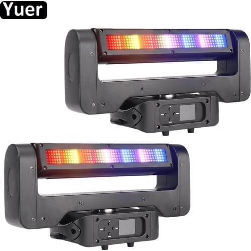 2Pcs/Lot 150W Double Strobe Moving Head Light Stage Effect Wash Light DMX512 Strobe DJ Disco Party Projector Night Lighting