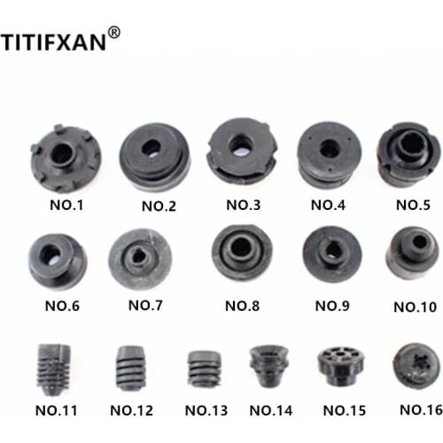 2PCS Auto water tank condenser radiator frame bracket fixed rubber pier positioning buffer rubber fastener clips for all cars