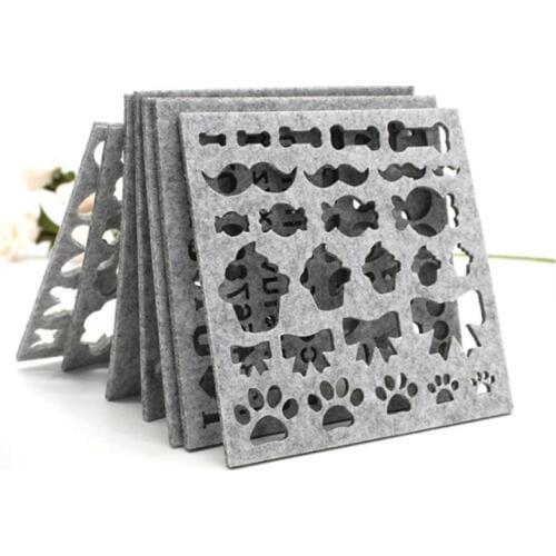 7pcs Wool Felt Mold Needle Felting DIY Craft Stencil Applique Handicraft Shaping