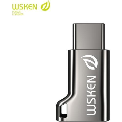 Wsken Micro USB to Type C Adapter for USB C Converter Type-C Conneter Phone for Samsung Xiaomi Note 10 S10 Plus 9 8