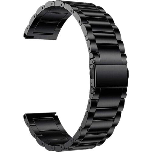 Uclio for Garmin Forerunner 645 Steel Bracelet Strap Watch Band Metal Classic Bracelet Stainless Three-Ball Steel Belt
