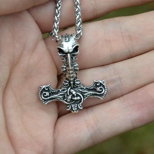 Celtics hammer pendant necklace for women men viking symbol necklace