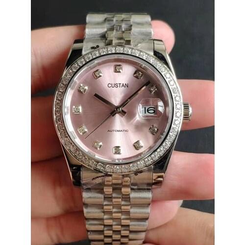 47mm The Mens' Watches Luminous Bezel Waterproof Leather Top Luxury Brand Original Design Black Automatic GMT Watch Man Clock