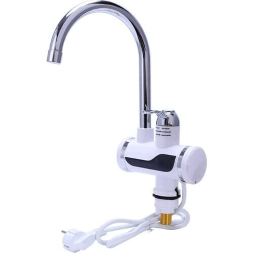 New Eu Plug Electric Kitchen Water Heater Tap Instant Hot Water Faucet Heater Cold Heating Faucet Tankless Instantaneous Water H