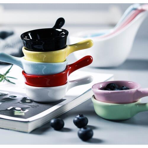 1pc Super Cute Cat Ceramic Sauce Dish Mini tray small plate Side Seasoning Dish Condiment Dishes Sushi Soy Snack Dipping Bowl