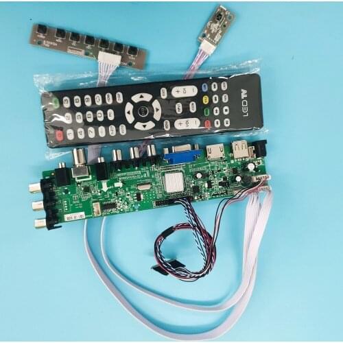 Kit For LP173WF1-TLB4/LP173WF1-TLB5 1920X1080 40pin TV LVDS USB AVWLED Signal controller board DVB-T remote VGA LED HDMI digital