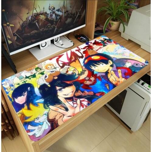 Anime Tengen Toppa Gurren-Lagann Yoko Mouse Pad Thicken Laptop Gaming Mice Mat Desk Keyboard Mat Anti-Slip Playmat Cosplay Gift