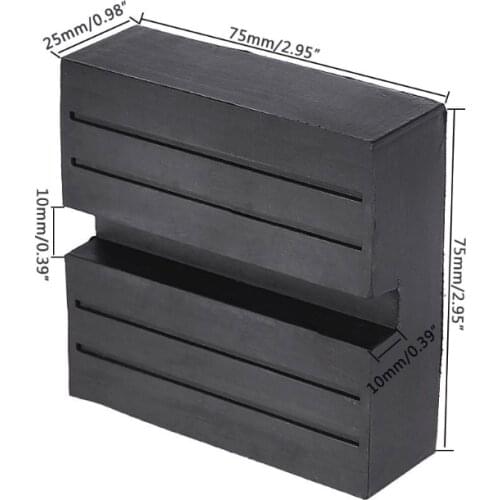 Square Universal Slotted Frame Rail Floor Jack Guard Pad Adapter Vehicle Repair Q9QD