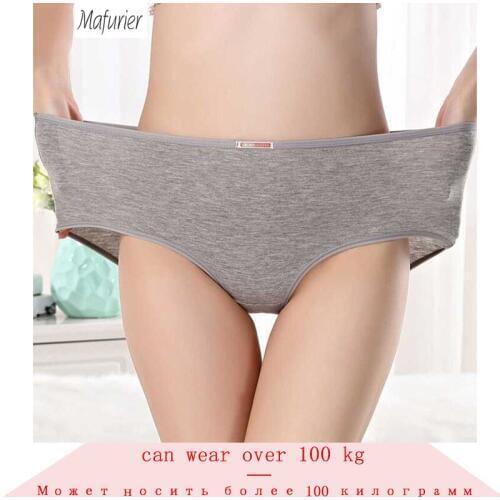 Mafurier Free Shipping New Women Panties Sexy Cotton Underwear Solid Intimate Plus Size Briefs Female Underpants L-3XL 5Pcs/Lot