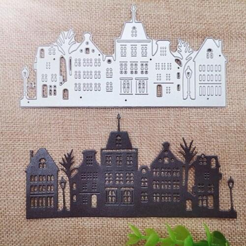 140*70mm A Set Villa New Metal Cutting Dies Scrapbook Paper Decoration Template Embossing New DIY Paper Card Craft