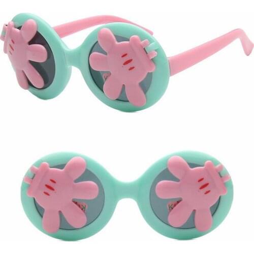 2021 Fashion hand Kids Sunglasses Round Frame Boys Girls Sun Glasses Children Baby Eyeglasses UV400 Shades Oculos Gafas De Sol