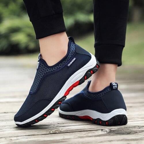 Mens sneakers shoes 2021 summer breathable mesh casual shoes lightweight comfortable running shoes fashion sports shoes