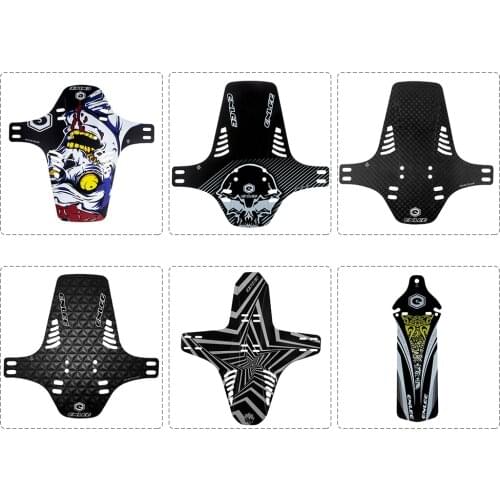MTB Mudguard Set Bicycle Front Rear Mudguard Cycling Road MTB Mountain Bike Bicycle Fender With 6 Fixing Ties Bike Accessories