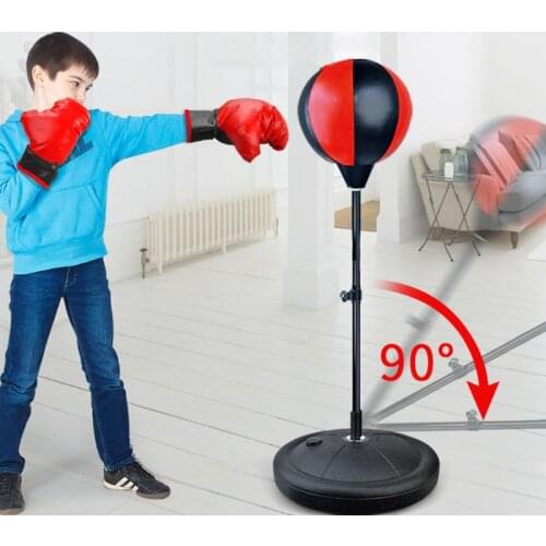 Adult Kids Punching Ball Bag Inflatable Speed Ball Kids Youth Boy Fitness Exercise Sports Toy