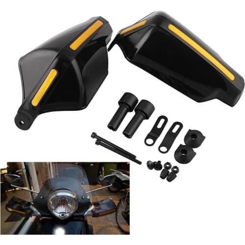 New Motorcycle Hand Guard Handguard Shield Windproof Motorbike Motocross Protector Modification Protective Gear Black Universal