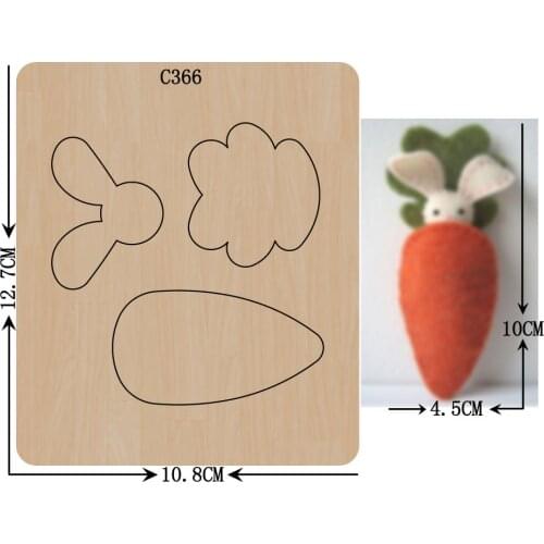 New rabbit Wooden die Scrapbooking C-366 Cutting Dies