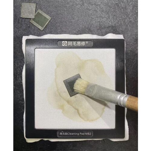 AMAOE M82 Welding oil cleaning pad platform For mobile phone mainboard IC chip steel mesh clean