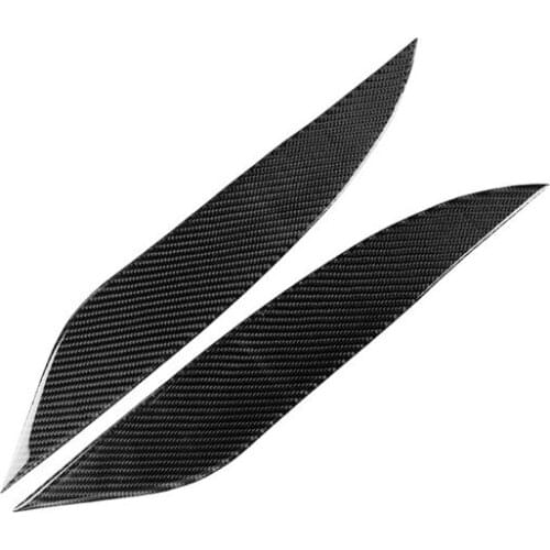 Fit For Toyota Overbearing Land Cruiser Prado 2014-2017 Carbon Fiber Headlight Lamp Eyebrow Decoration Car Accessories