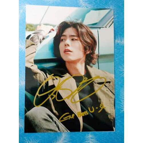 Hand signed Park Bo Gum autographed photo Boyfriend 5*7 inches free shipping 112019