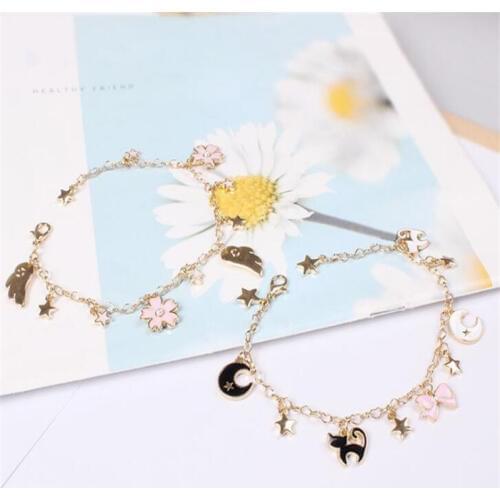 Anime Sailor Moon Loving Wand Crystal cosplay Pendant bracelet Girl accessories Cute props A763