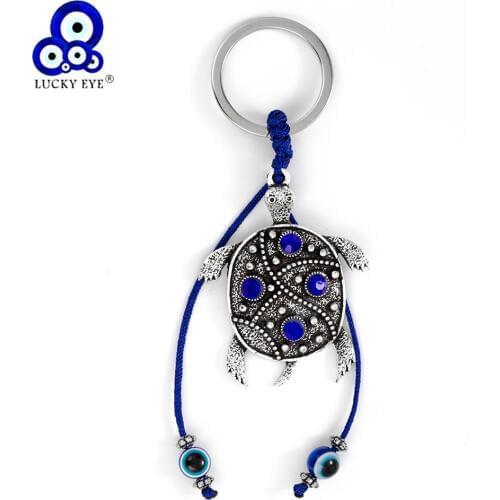 Lucky Eye Turtle Keychain Evil Eye Keychain Car Keychain Animal Pendant Jewelry For Men Women EY5289