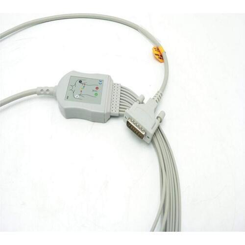 Compatible For Schiller AT1/ AT2 /CS6/ CS100/AT101 ECG EKG Cable with leadwires 10 leads Clip End IEC 10K