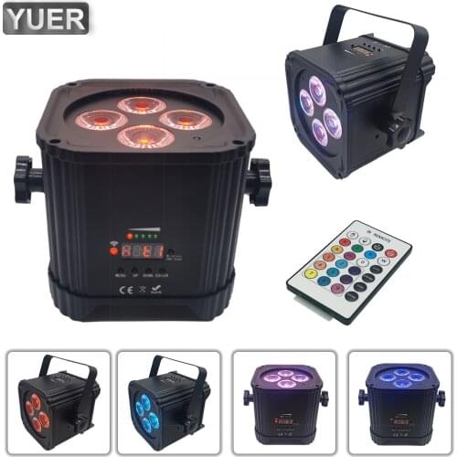 NEW Battery Par LED Light WiFi App Control 6/10CH DMX512 Wireless 4x18W RGBWAUV 6in1 Disco Dj Wedding Party Stage Lighting Bar