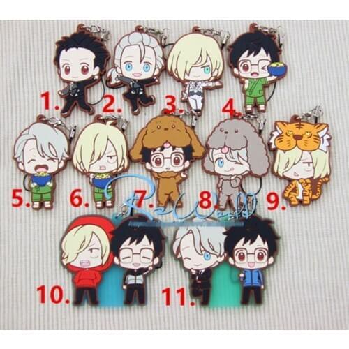T056 Yuri on Ice Nikiforov Victor rubber keychain cute all style
