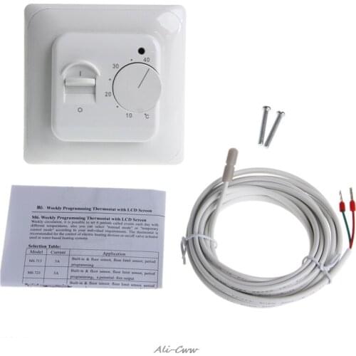 Floor Heating Thermostat Air Condition Temperature Controller Switch 16A 220V