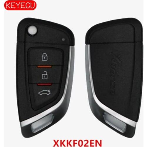 Keyecu 5PCS XHORSE UNIVERSAL KNIFE STYLE FLIP KEY PN XKKF02EN for VVDI Key Tool VVDI2