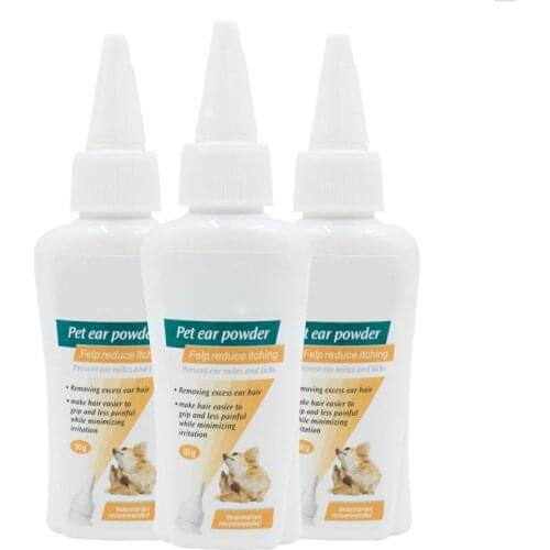 50g Pull Ear Powder Dog Plucking Powder Pet Ear Cleaning Supplies JA55