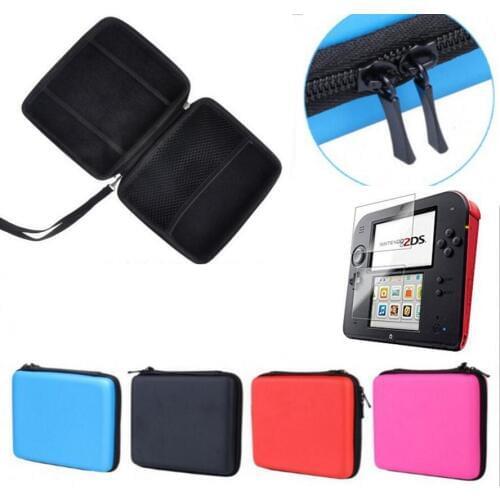 EVA protector Hard Case Cover For Nintend 2DS Bag Game card holder Shell mini handheld bags box + Clear Screen Protector Film