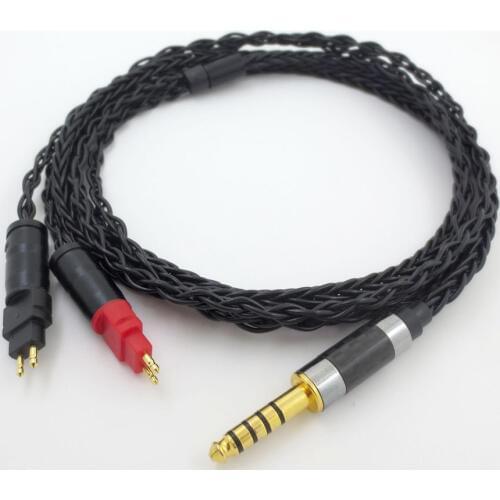 ZSFS 3.5/4.4mm 8 Cores Pcocc silver plated Cable for sony zx300a NW-WM1Z NW-WM1A HD580 HD600 HD650 HD25 Headphone