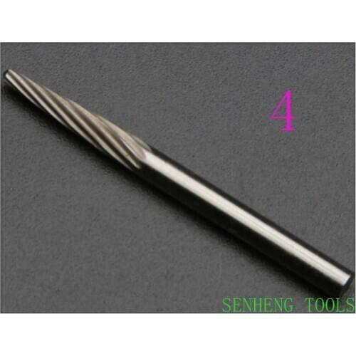 1piece 4# 3x3mm Tungsten carbide rotary burrs grinding head wheel for metal cutters