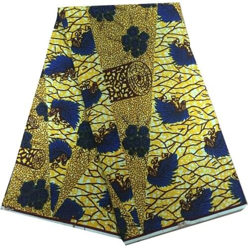 2021 New Hot Sale African Wax Fabric Cotton Material Nigerian Ankara Block Prints Batik High Quality Sewing Cloth Dresses